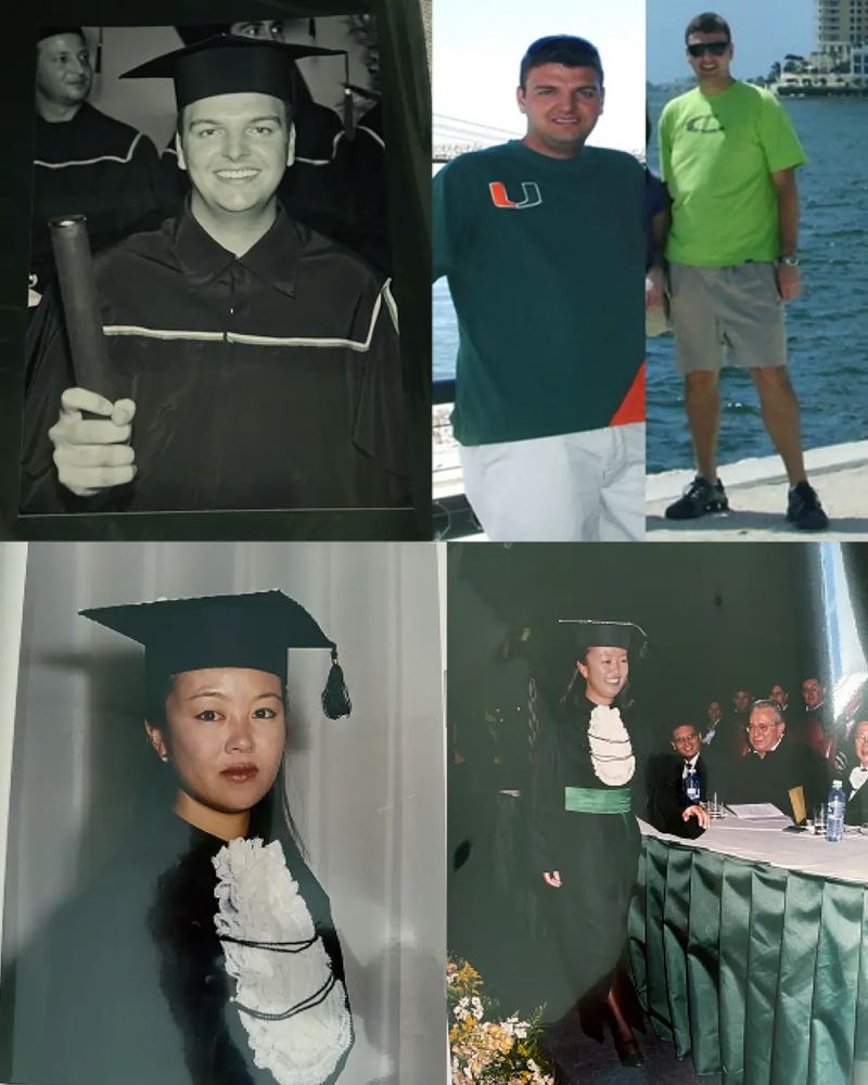 Fotos de formatura e do antes e depois de Luiz
